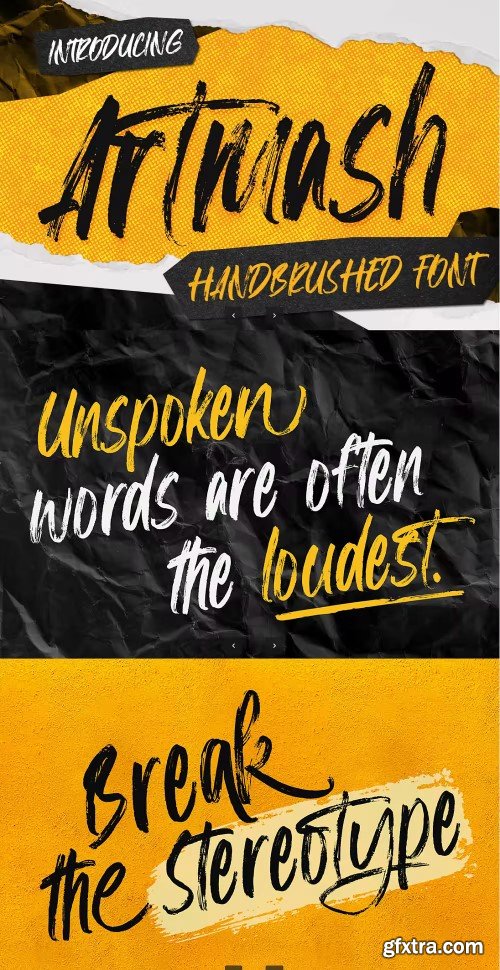 Creativemarket - Artmash - Handbrushed Font