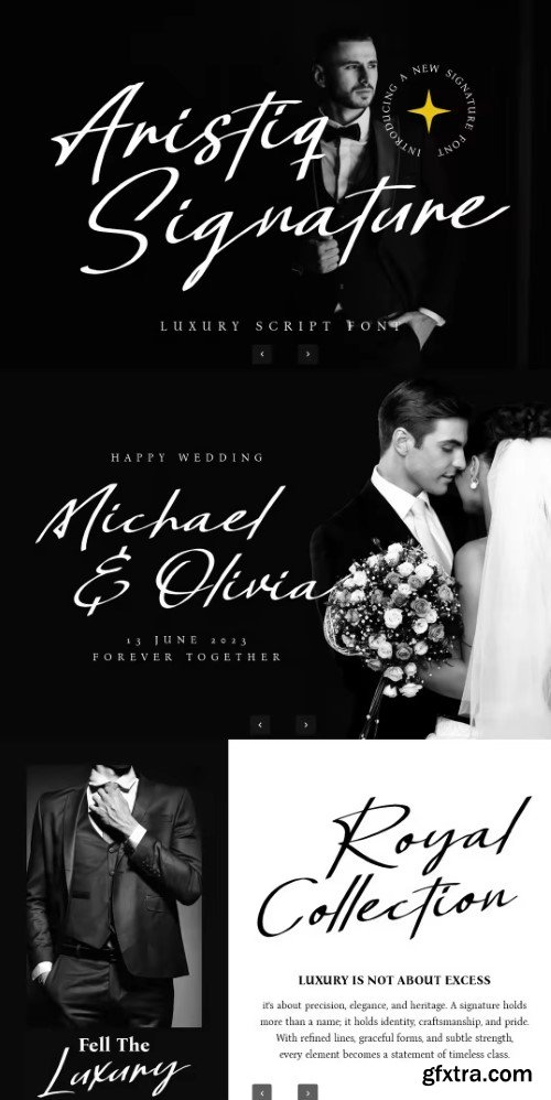 Aristiq Signature Luxury Font