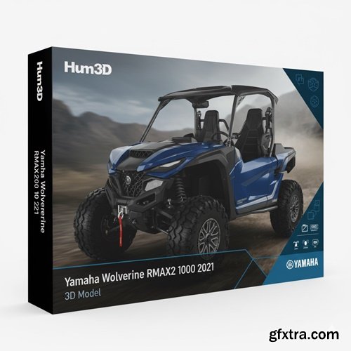 Hum3D - Yamaha Wolverine RMAX2 1000 2021 3D Model