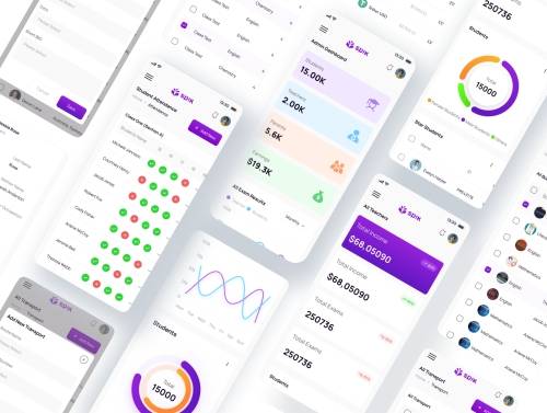 'School Management Dashboard UI Kit'