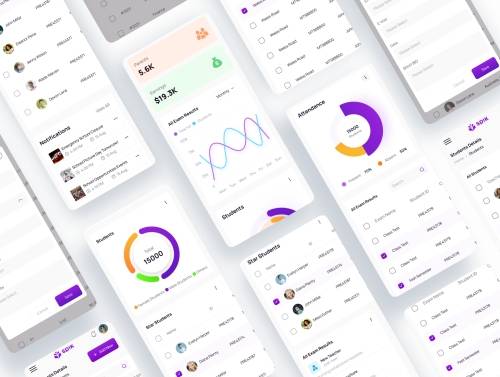 'School Management Dashboard UI Kit'
