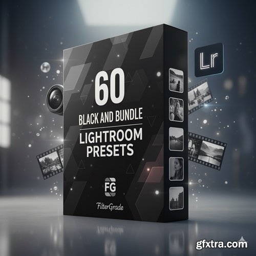 FilterGrade - 60 BLACK and WHITE BUNDLE Lightroom Presets