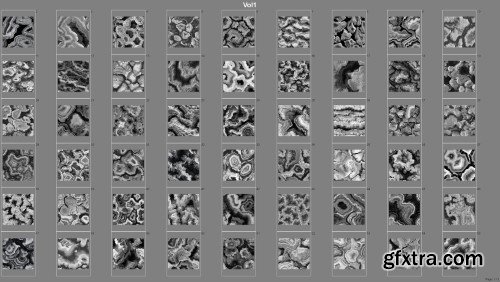 Artstation - 100 Sliced Geode Surface Displacement Maps – 4K | Tileable, Seamless, High-Quality Vol.1