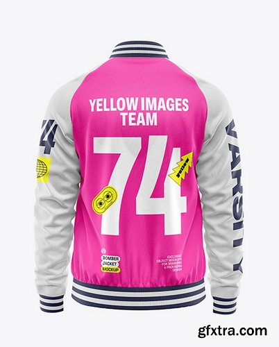YellowImages - Women\'s Raglan Bomber Jacket Mockup - 119797