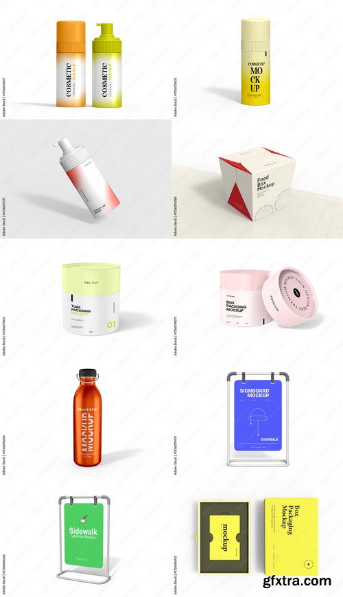 10 Mockup Templates Bundle 21 by Adobestock