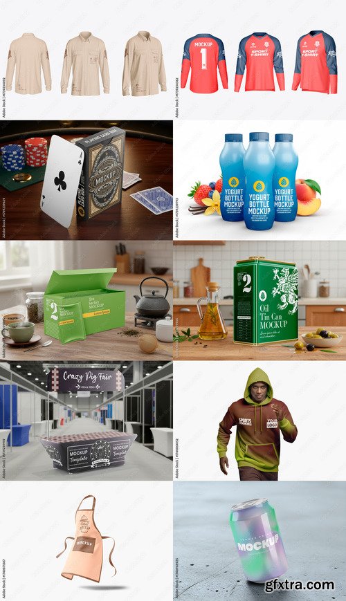 10 Mockup Templates Bundle 24 by Adobestock