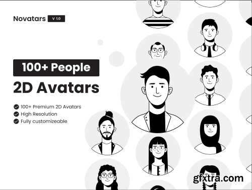 UI8 - Novatars 2D Avatars
