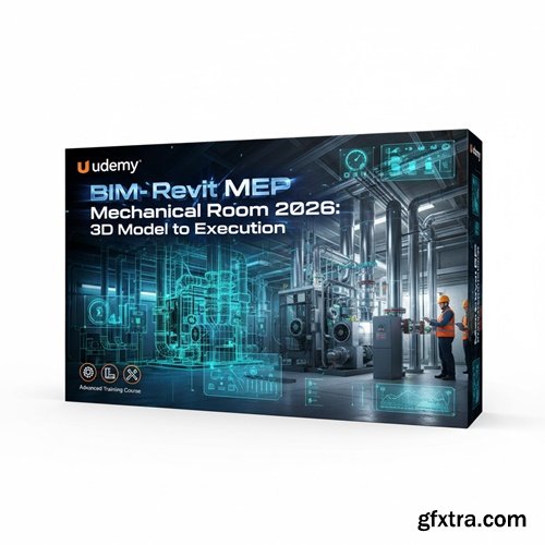 Udemy - BIM- Revit MEP Mechanical Room 2026: 3D Model to Execution