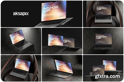 MockupCloud - Laptop Screen Macbook Mockup - Bundle