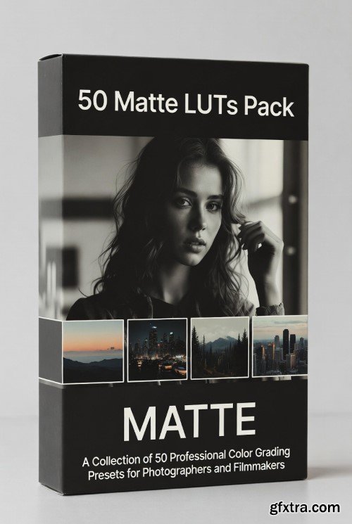 Creativemarket - 50 Matte LUTs Pack