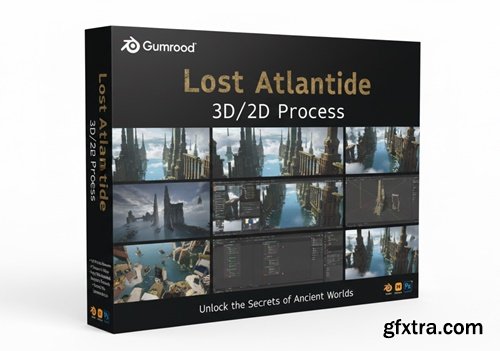 Gumroad - Lost Atlantide 3D/2D process