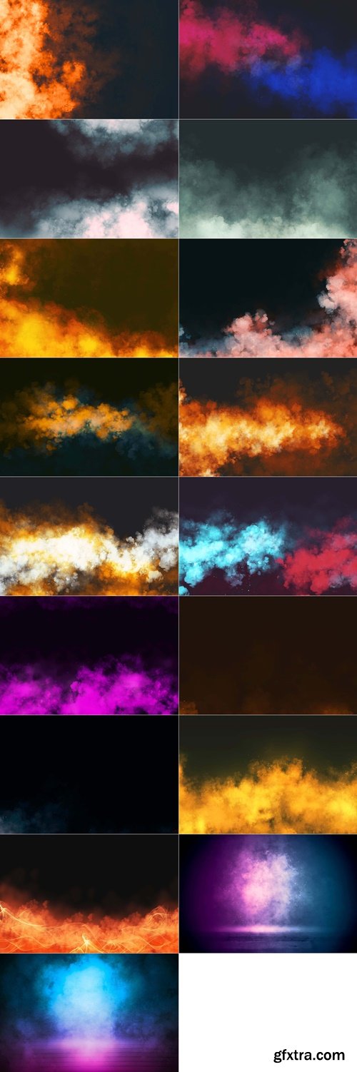 CreativeMarket - Fog Smoke Background Collation