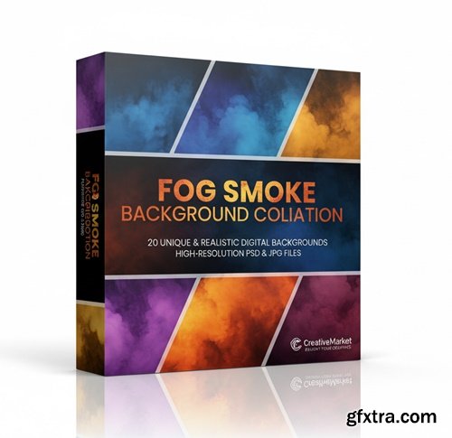 CreativeMarket - Fog Smoke Background Collation