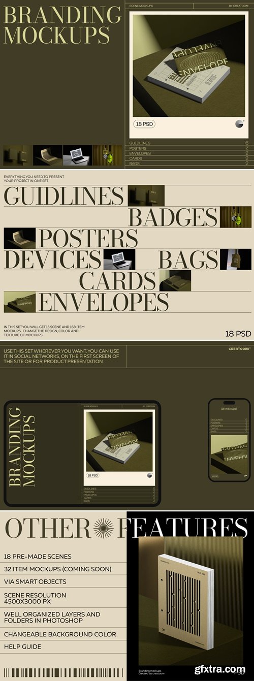 Creatoom - Corporate branding mockups