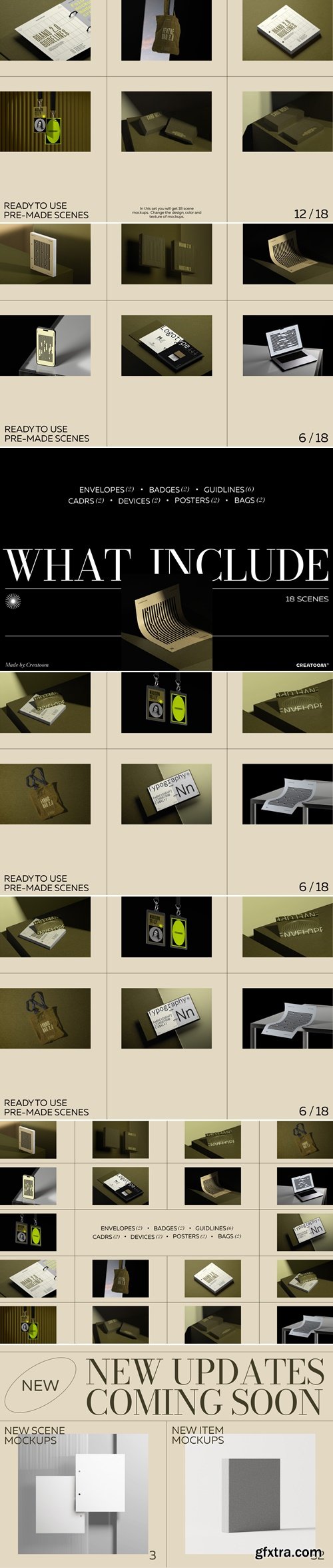 Creatoom - Corporate branding mockups