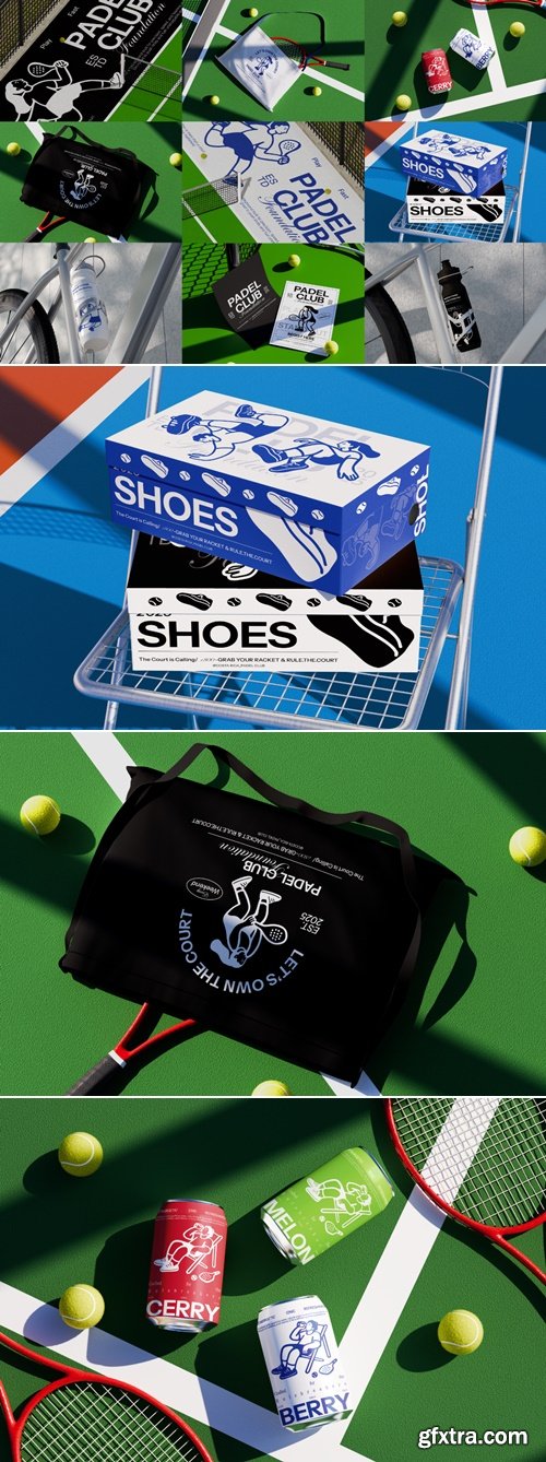 MockupCloud - Paddle Pickleball Sports Merchandise Mockup