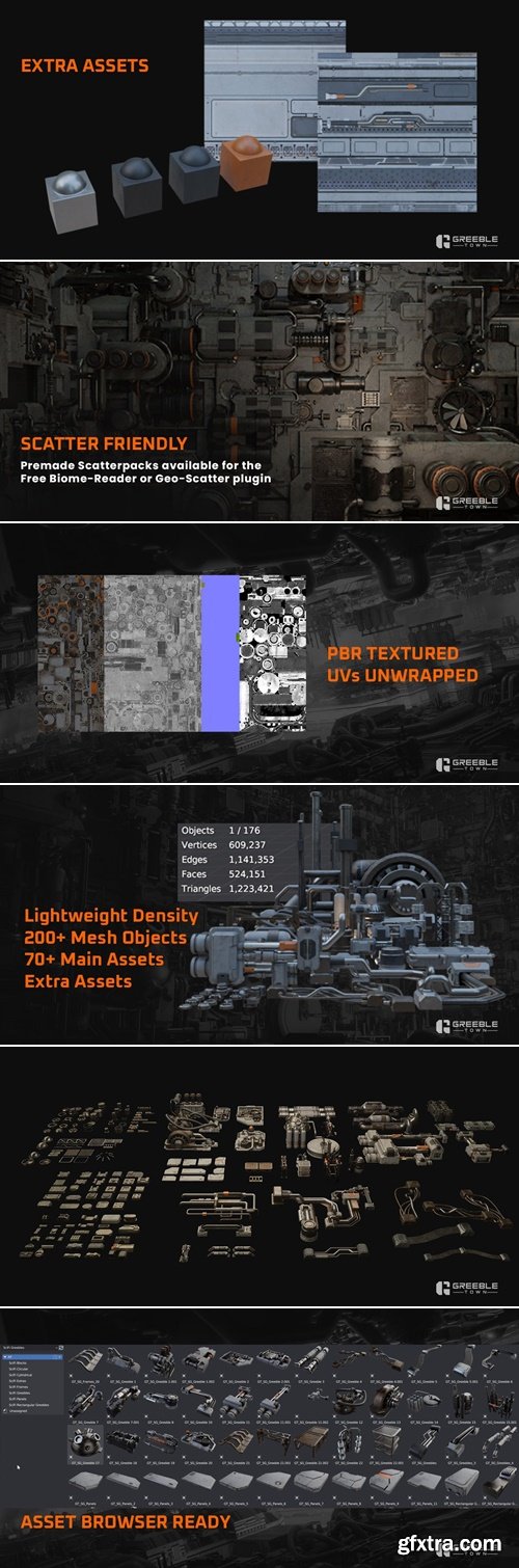 Superhivemarket - Future Scratch Sci-Fi Sketches - Scifi Kitbash Greeble Assets