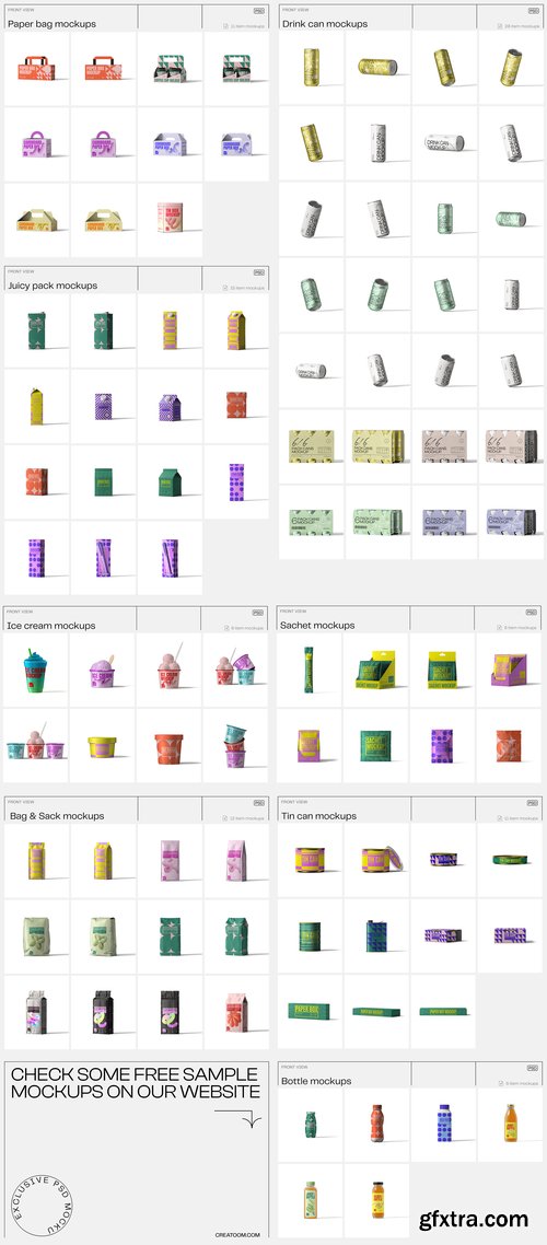 Creatoom - Mockup packaging set - part 2