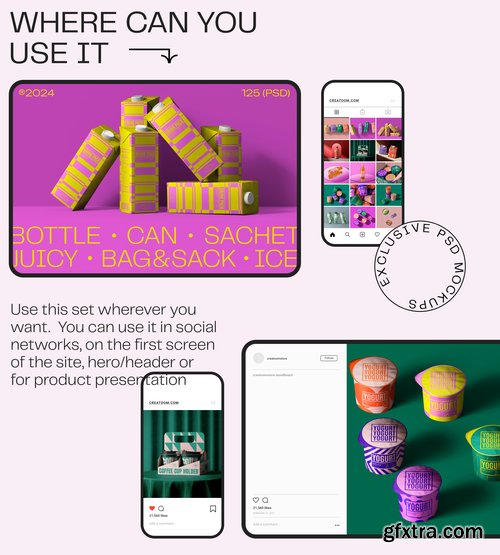 Creatoom - Mockup packaging set - part 2