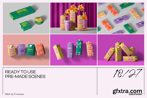 Creatoom - Mockup packaging set - part 2