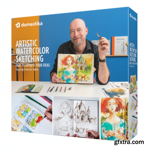 Domestika - Artistic Watercolor Sketching: Dare to Express Your Ideas