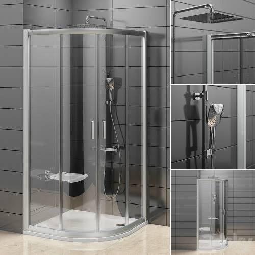 '3dsky Pro - Semi-circular shower Ravak Rapier'
