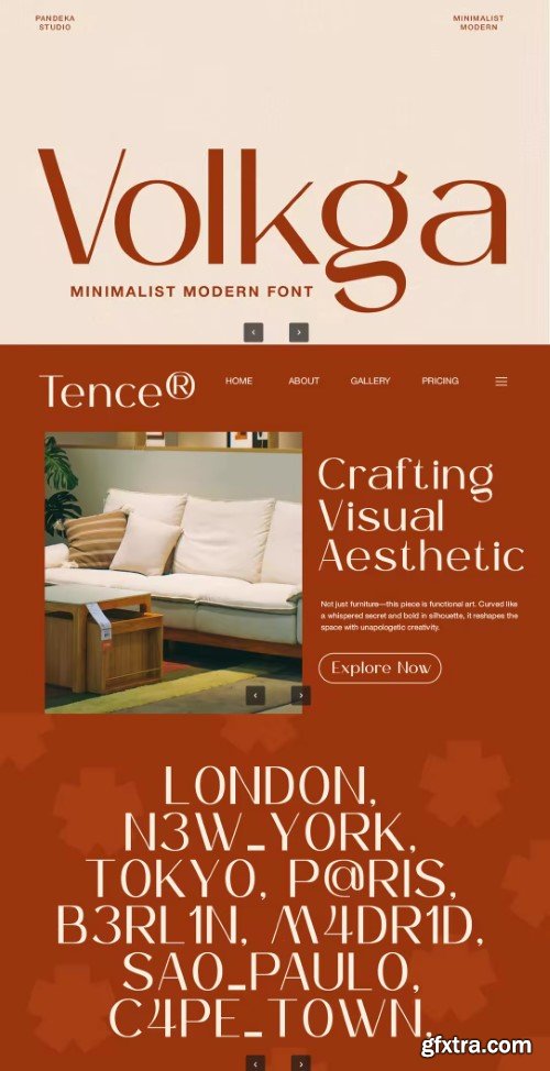 Creativemarket - Volkga - Minimalist Skincare Font