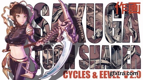 Superhivemarket - Sakuga Toon Shader Cycles & Eevee