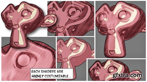 Superhivemarket - Sakuga Toon Shader Cycles & Eevee