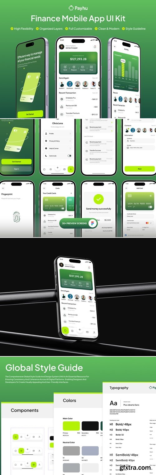 Payhu - Finance Mobile App UI Kit