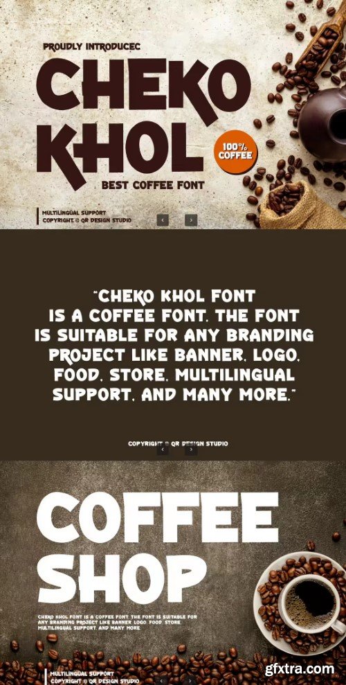 Cheko Khol - Coffee Shop Font