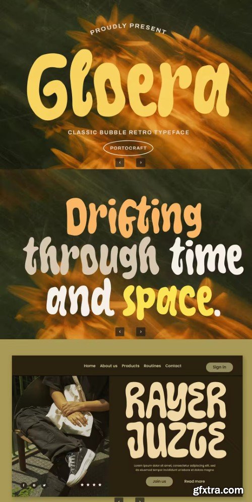 Creativemarket - Gloera – Classic Bubble Retro