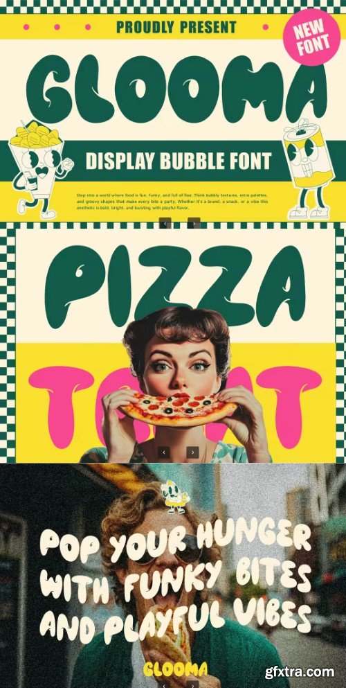 Creativemarket - Glooma Display Bubble Font