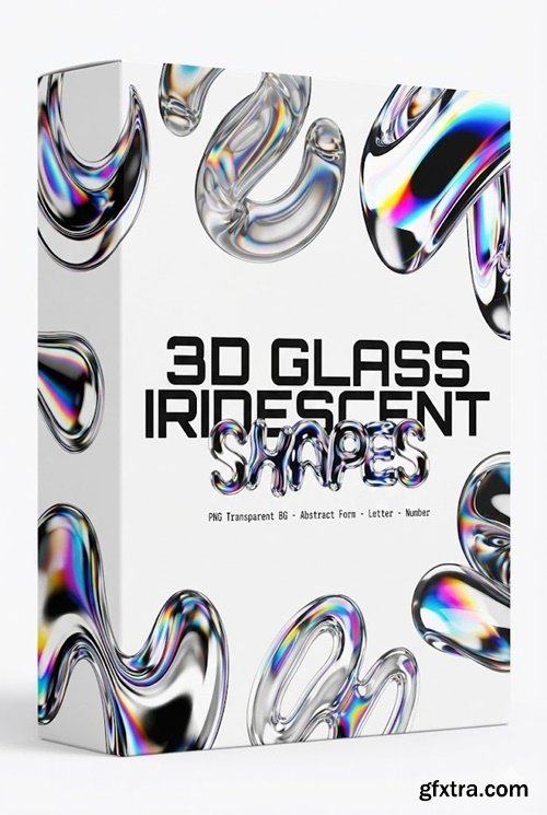 Studio2am - 3D Glass Iridescent Shapes Pack