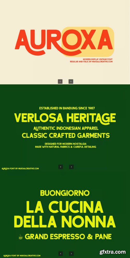 Auroxa- Bold Retro Modern Display Font