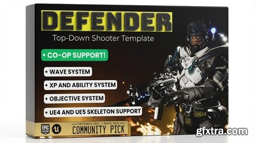 Unreal Engine - Defender - Co-Op Top-Down Shooter