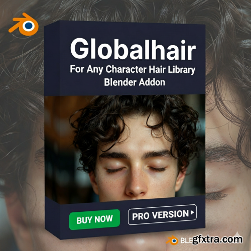 Globalhair - For Any Character - Hair Library v1.0.0 for Blender