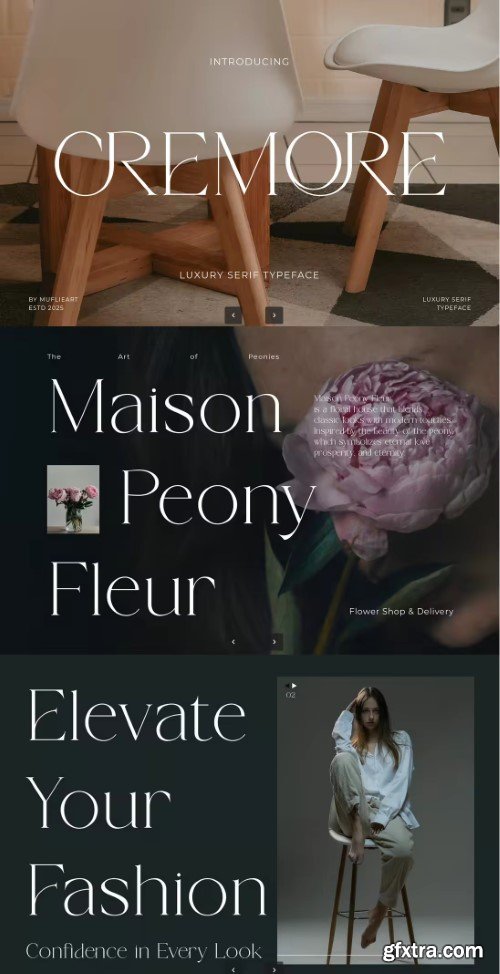 Creativemarket - Cremore - Luxury Serif Typeface