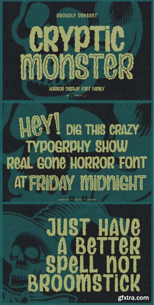 Cryptic Monster a Display Font