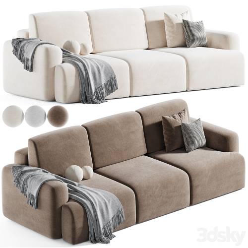 '3dsky Pro - Sofa Bonent Velvet Moss'