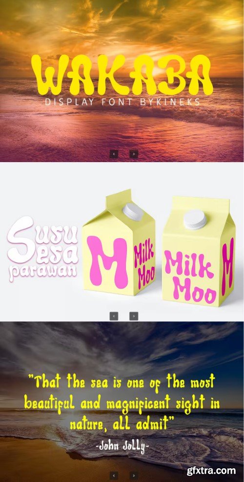 Wakaba | Liquid Display Typeface