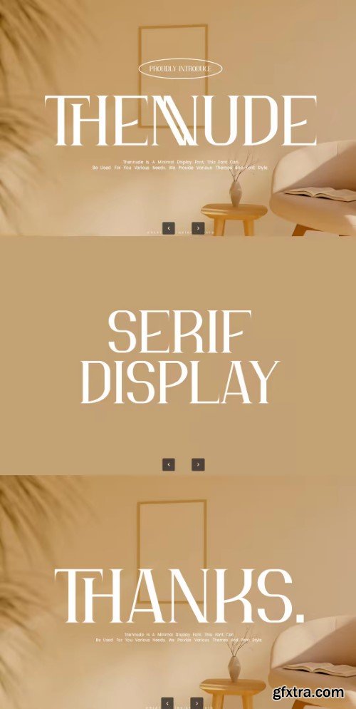 Thennude - Minimal Serif Font