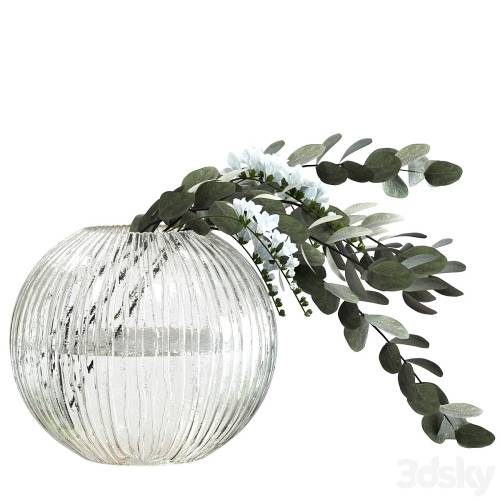 '3dsky Pro - Bouquet with eucalyptus and freesias'