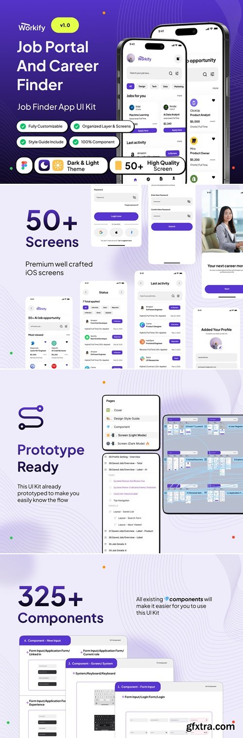 Workify - Job Portal And Career Finder App UI Kit