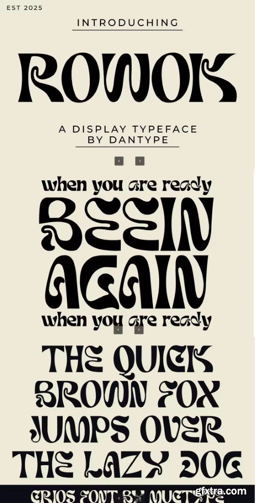 Rowox – Experimental Display Font