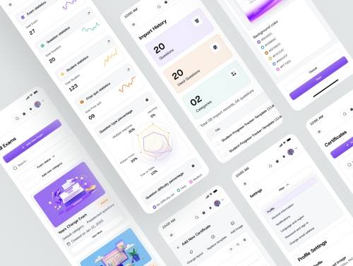 'AI Online Exam Management Web App UI Kit'