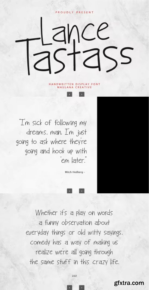 Lance Tastass Playful Handwritten Display Font