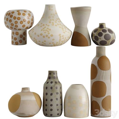 '3dsky Pro - Set decorative vases'