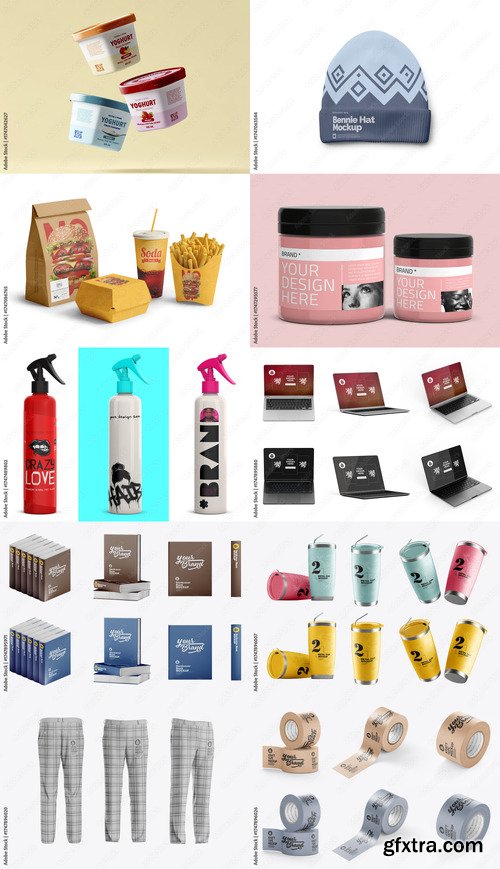 10 Mockup Templates Bundle 32 by Adobestock