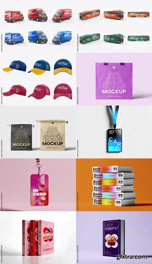 10 Mockup Templates Bundle 33 by Adobestock